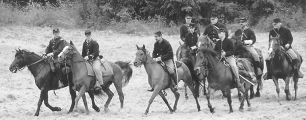 "Front in to Line" at a battle reenactment